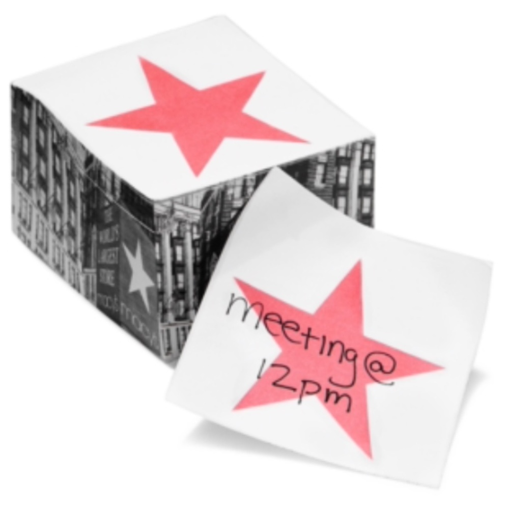 MACYs:  STAR Sticky Notes - Desktop Post-It Notes